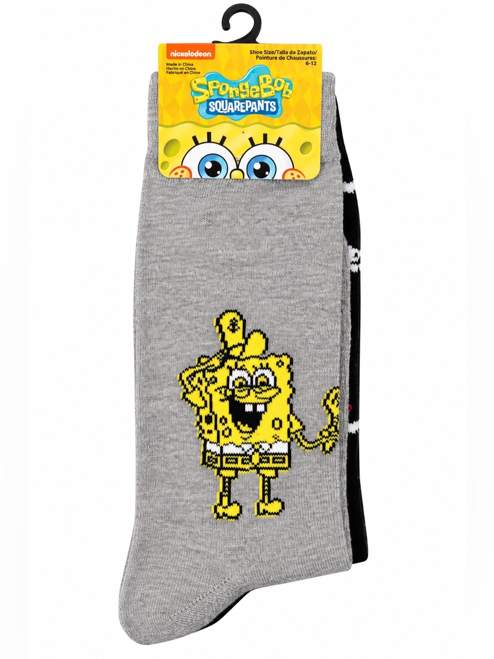 Nickelodeon SpongeBob SquarePants Mr. Krabs Crew Socks Size 6-12 NWT